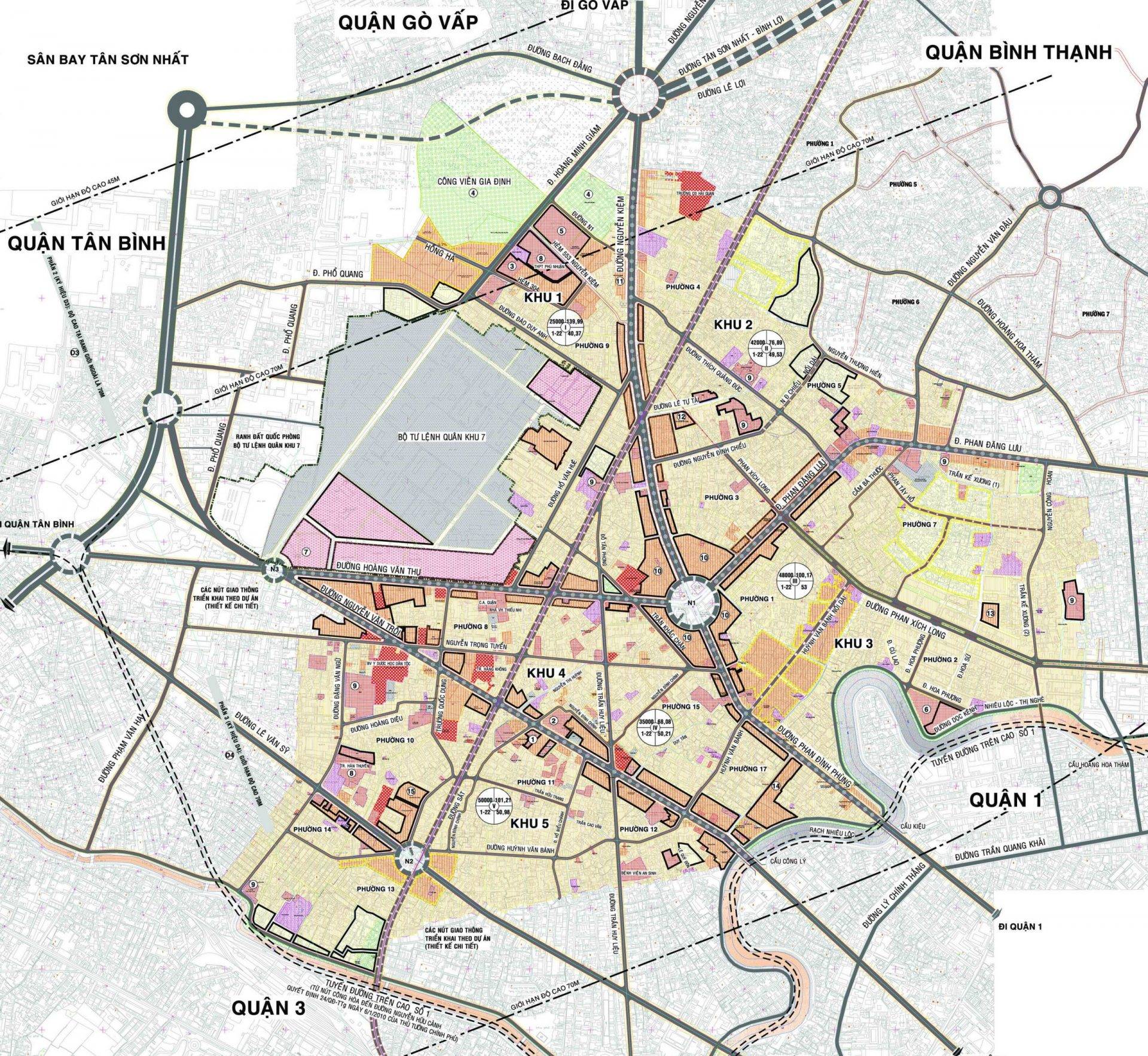 Bản đồ quy hoạch quận Phú Nhuận đến năm 2025 - Yeshouse