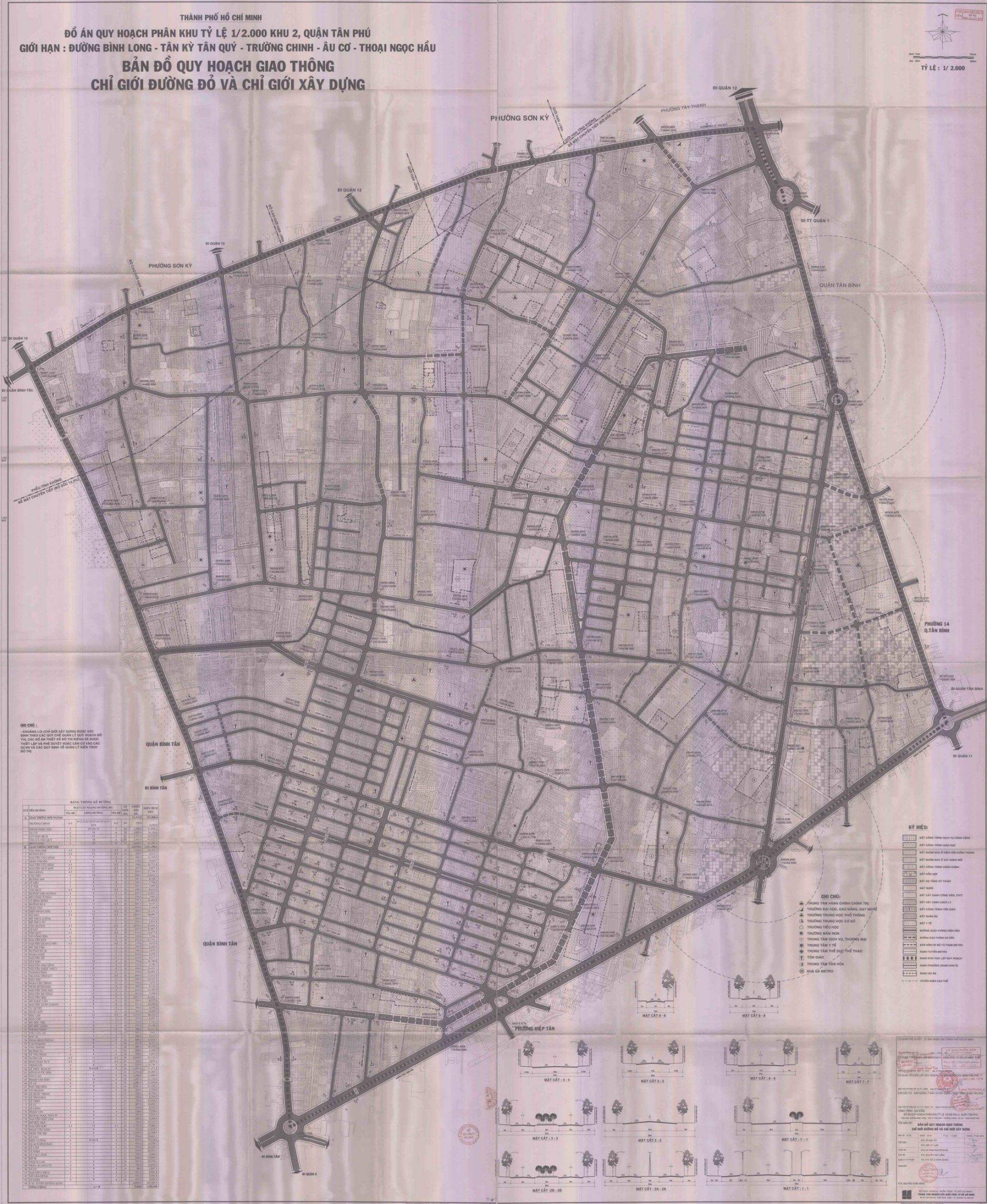 Bản đồ quy hoạch giao thông, chỉ giới đường bộ và xây dựng khu vực 2 - Yeshouse