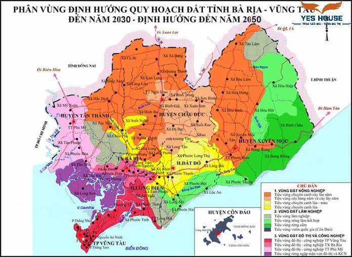 Bản đồ quy hoạch tỉnh Bà Rịa - Vũng Tàu tầm nhìn đến năm 2035 - Yeshouse
