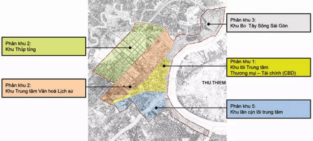 Các phân khu thuộc khu trung tâm được quy hoạch với tỷ lệ 1/2000 - Yeshouse