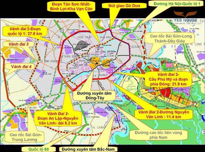 Bản đồ các tuyến giao thông quan trọng của huyện Đức Hòa, giúp kinh tế đức hòa ngày một phát triển
